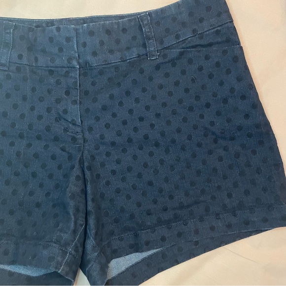 NWOT The Limited Flocked Polka Dot Shorts - Picture 2 of 14
